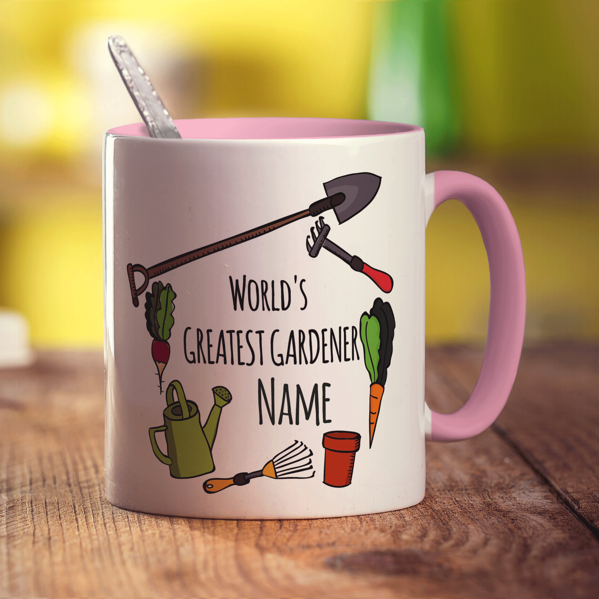 World's Greatest Gardener Name Mug