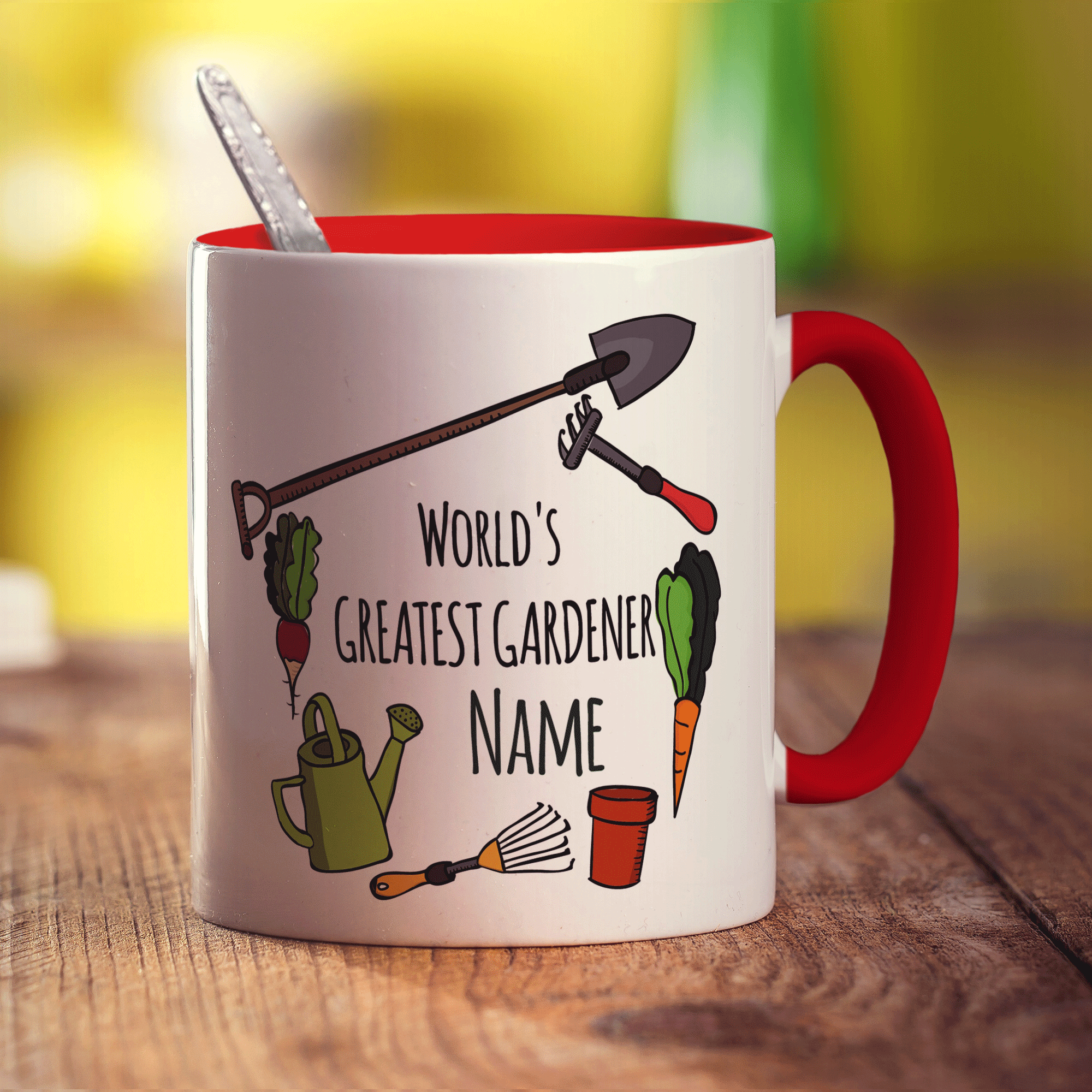 World's Greatest Gardener Name Mug