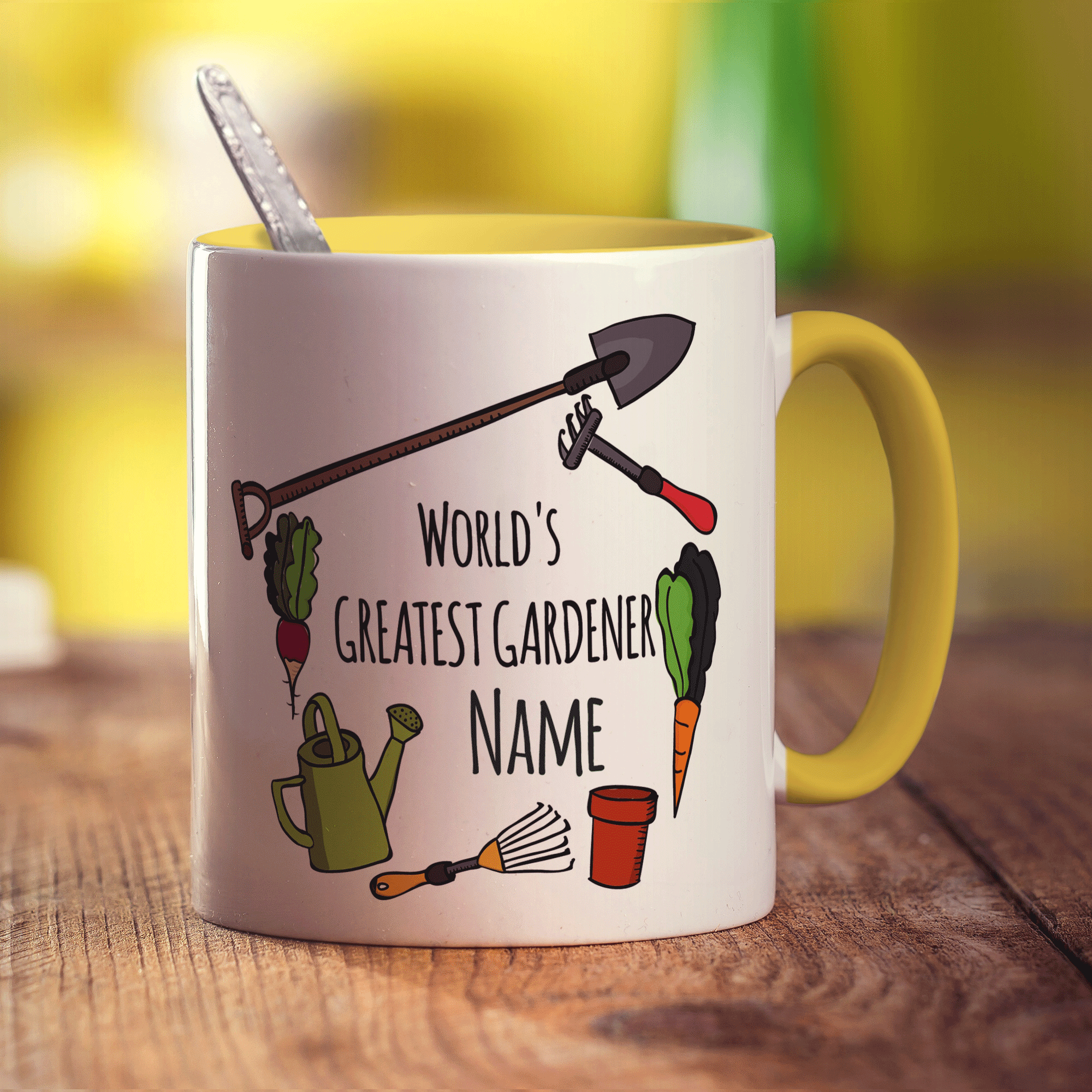 World's Greatest Gardener Name Mug