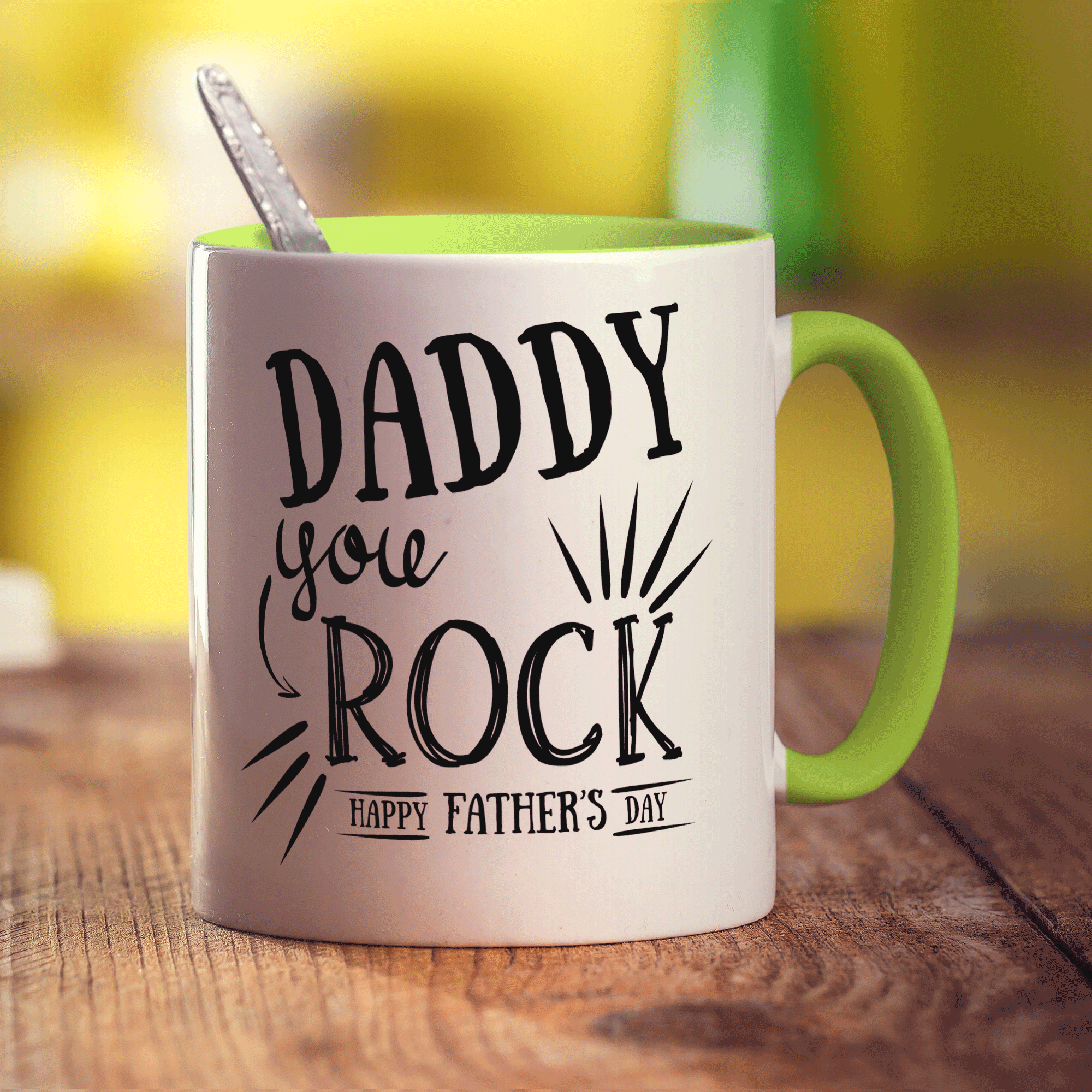 Daddy You Rock Photo Mug