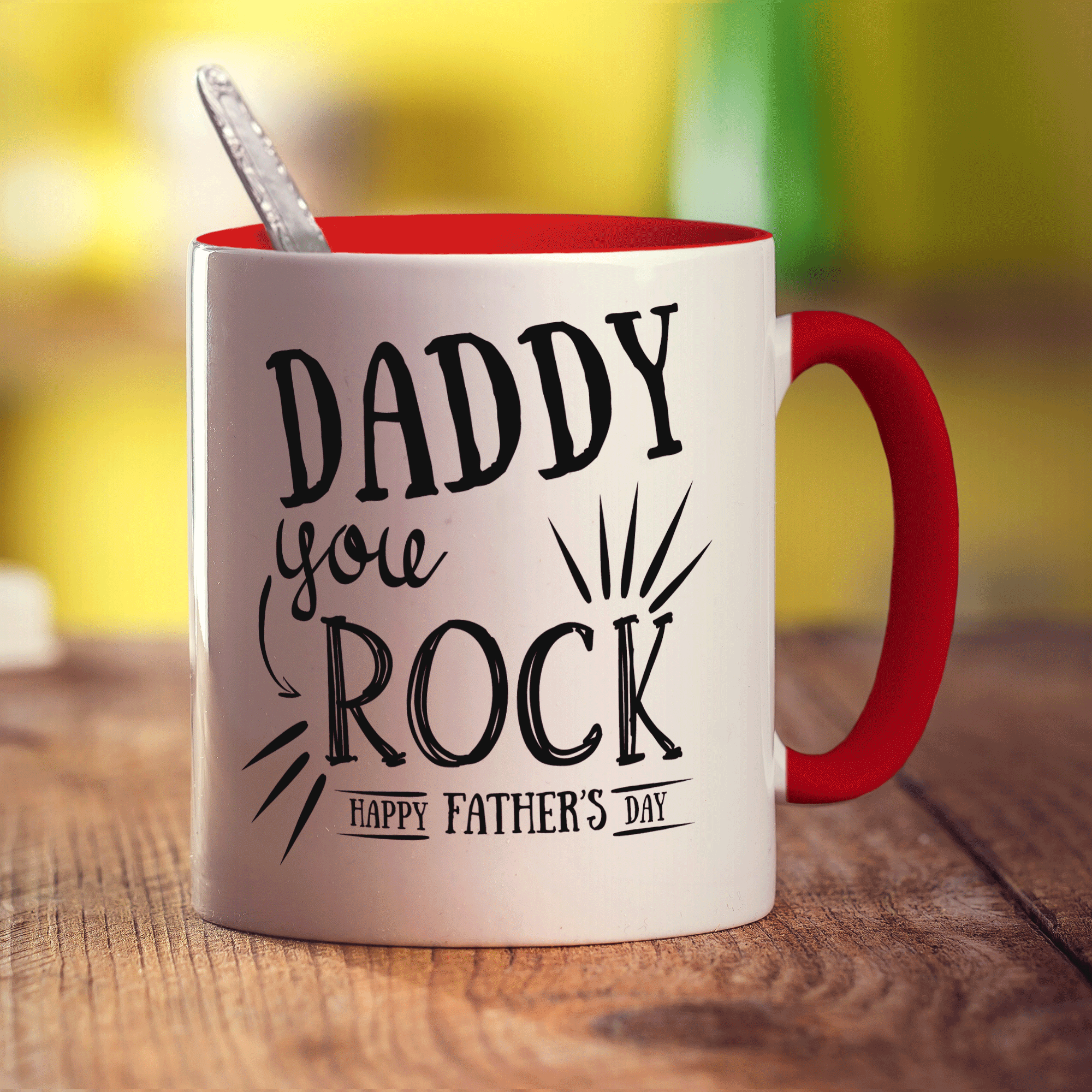 Daddy You Rock Photo Mug