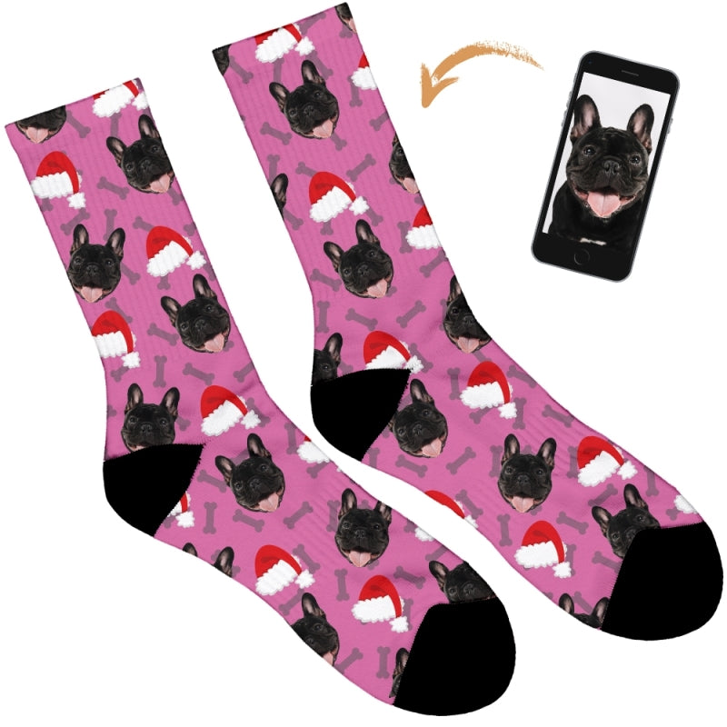 Your Dog on Christmas Socks
