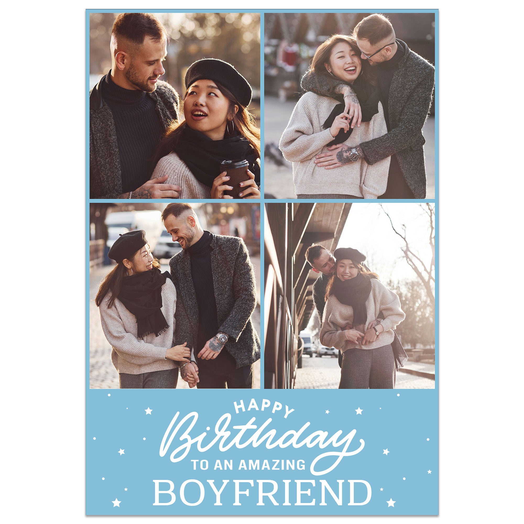 4 Photo Amazing Boyfriend Birthday Card