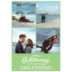 4 Photo Amazing Girlfriend Birthday Card