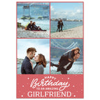 4 Photo Amazing Girlfriend Birthday Card