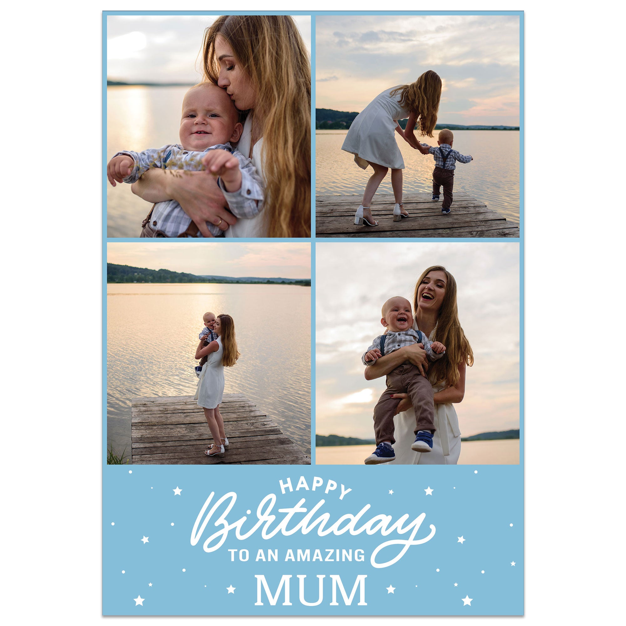 4 Photo Amazing Mum Birthday Card