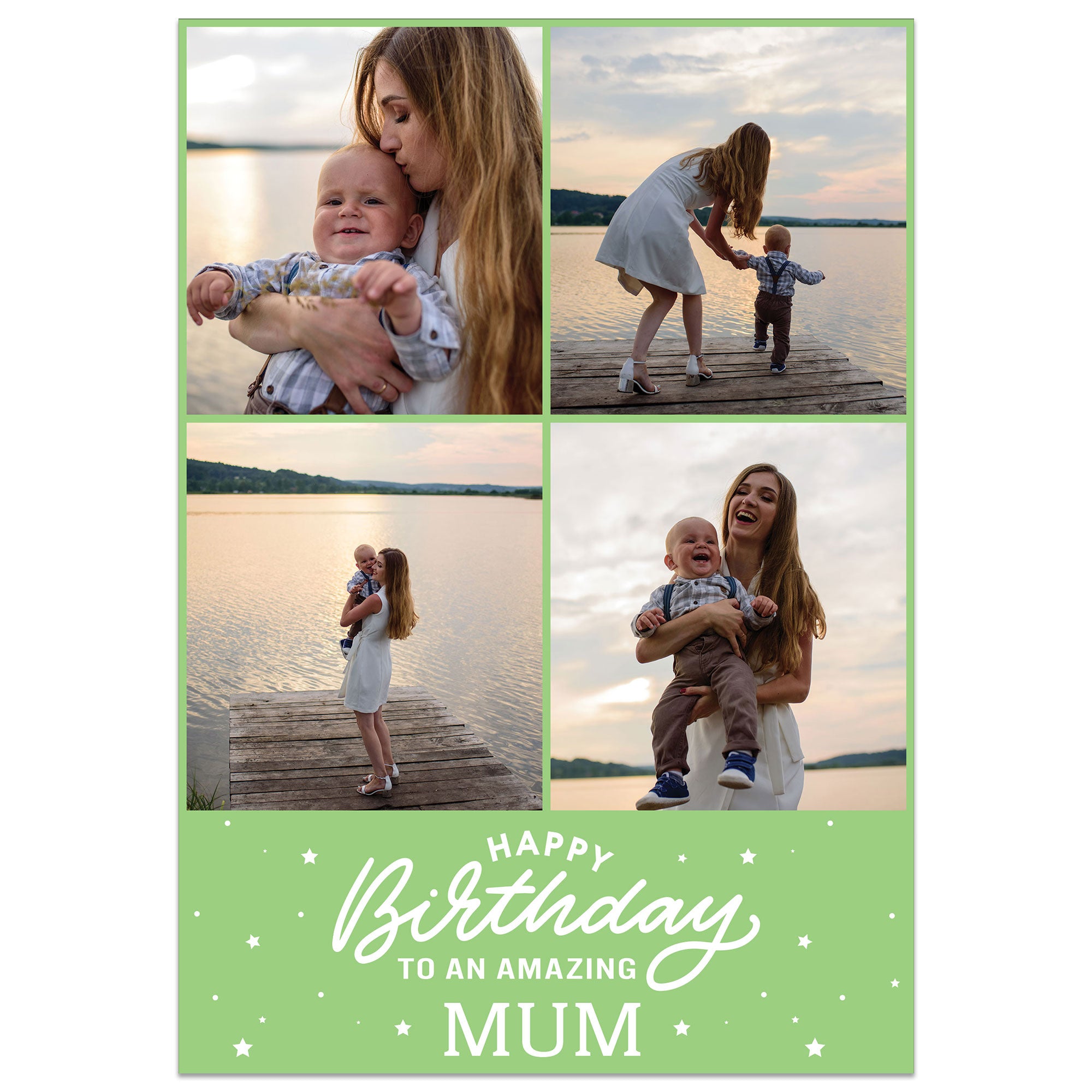 4 Photo Amazing Mum Birthday Card