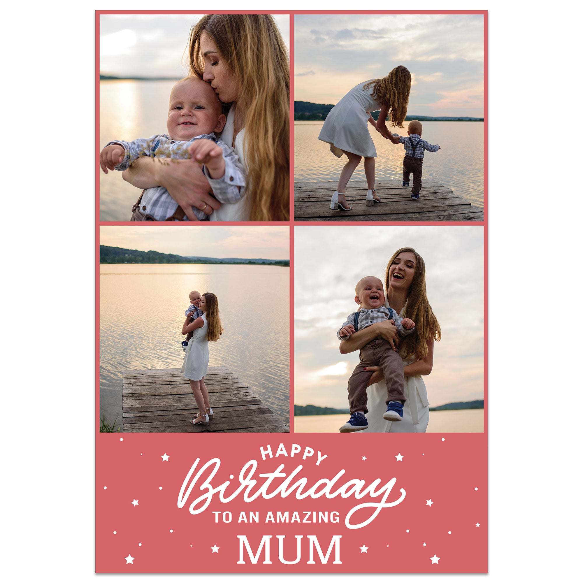 4 Photo Amazing Mum Birthday Card