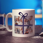 4 Photo Grid Present Mug