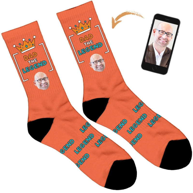 Personalised Dad Legend Socks