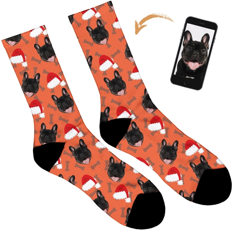 Your Dog on Christmas Socks