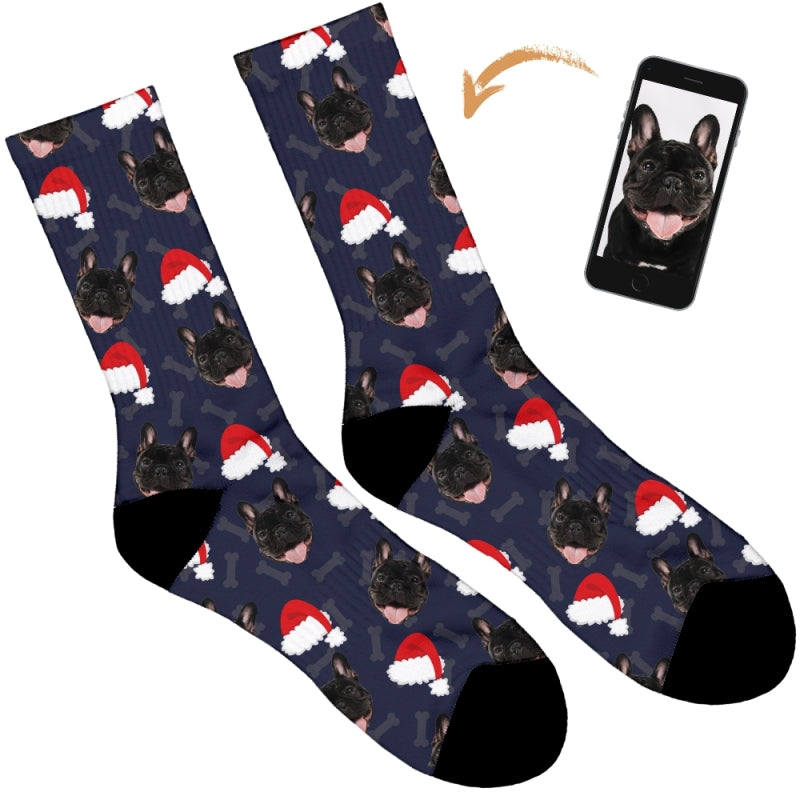 Your Dog on Christmas Socks