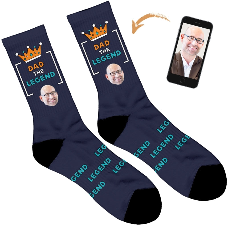 Personalised Dad Legend Socks