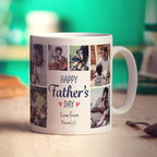 6 Photo Father's Day Mug with Text