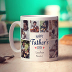 6 Photo Father's Day Mug with Text
