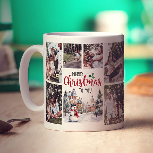6 Photo Merry Christmas to You Mug