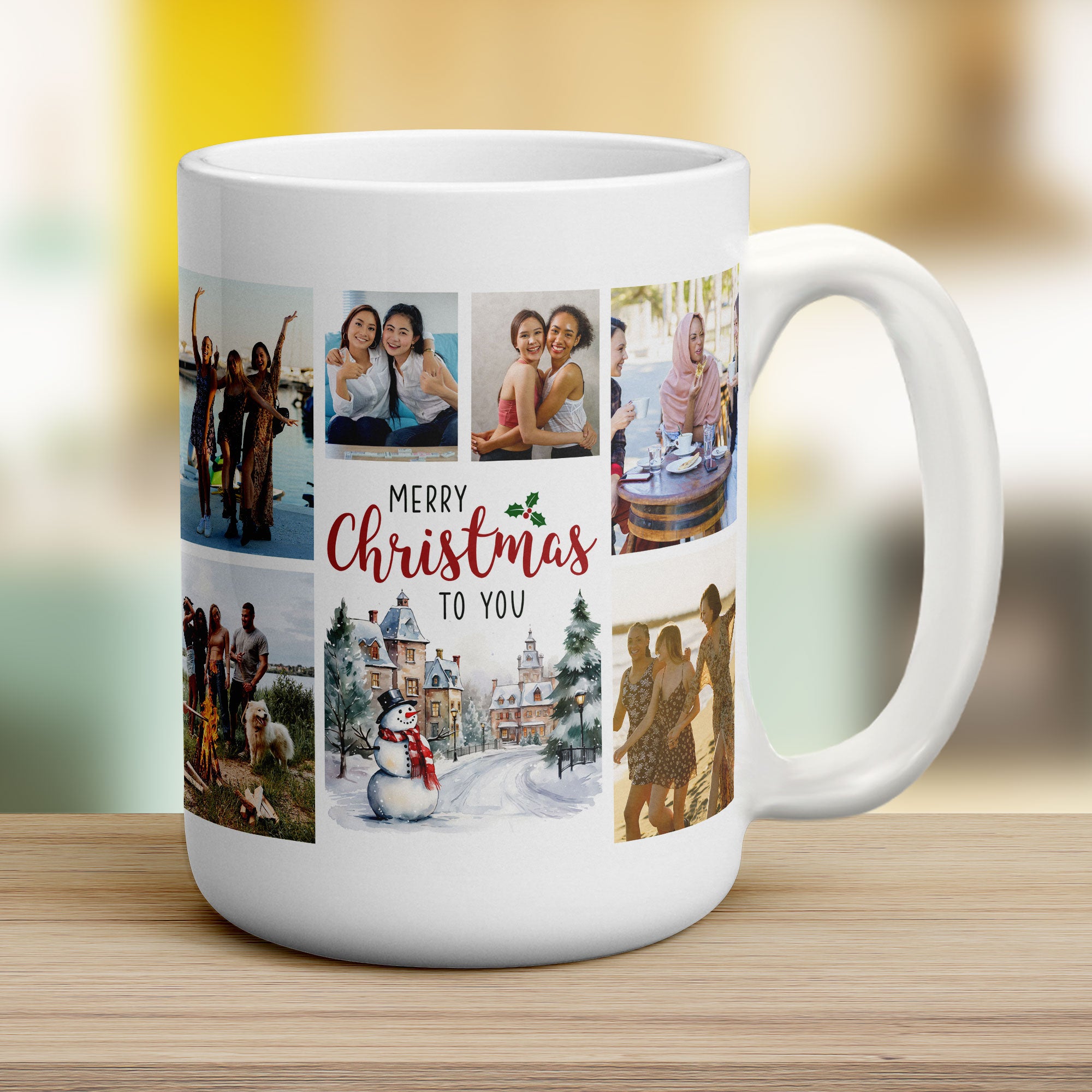 6 Photo Merry Christmas to You Mug