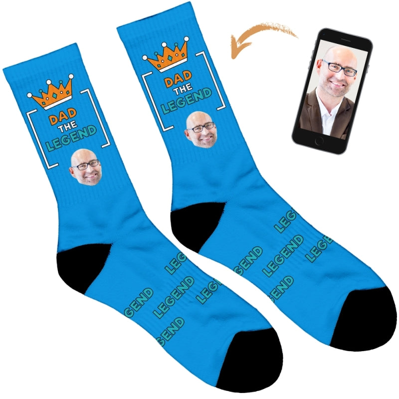 Personalised Dad Legend Socks