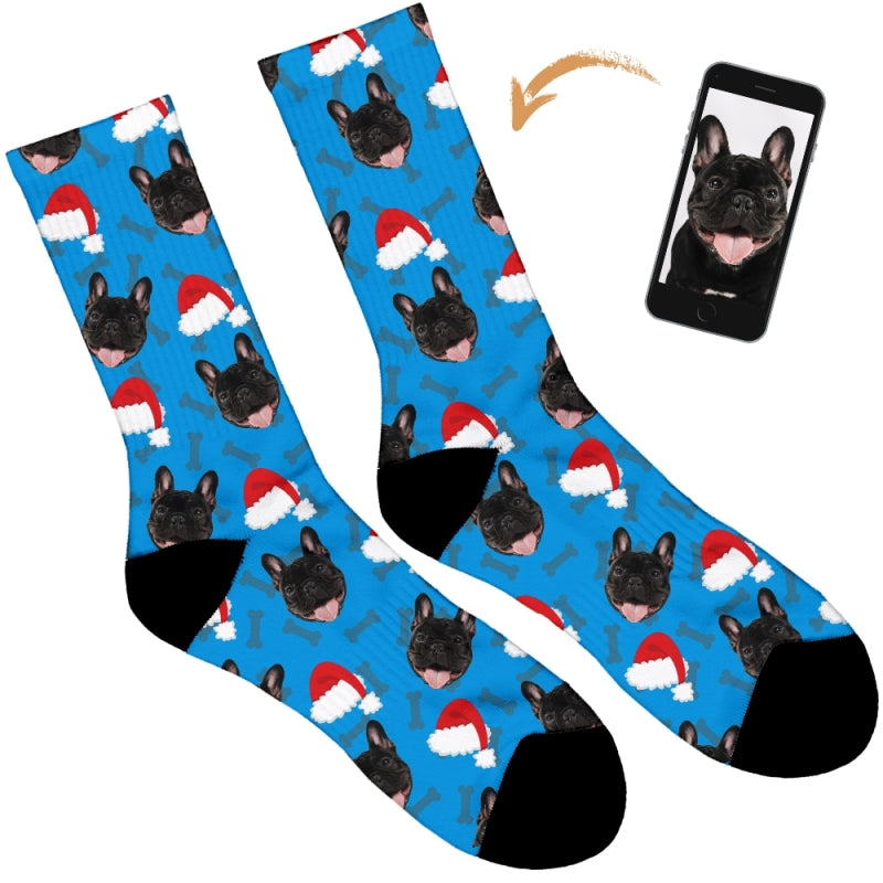 Your Dog on Christmas Socks