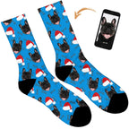 Your Dog on Christmas Socks