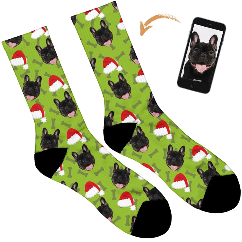 Your Dog on Christmas Socks