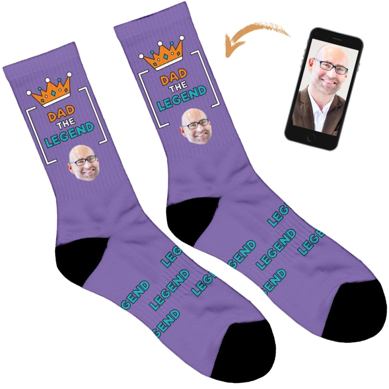 Personalised Dad Legend Socks