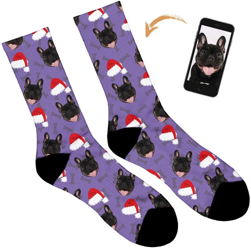 Your Dog on Christmas Socks