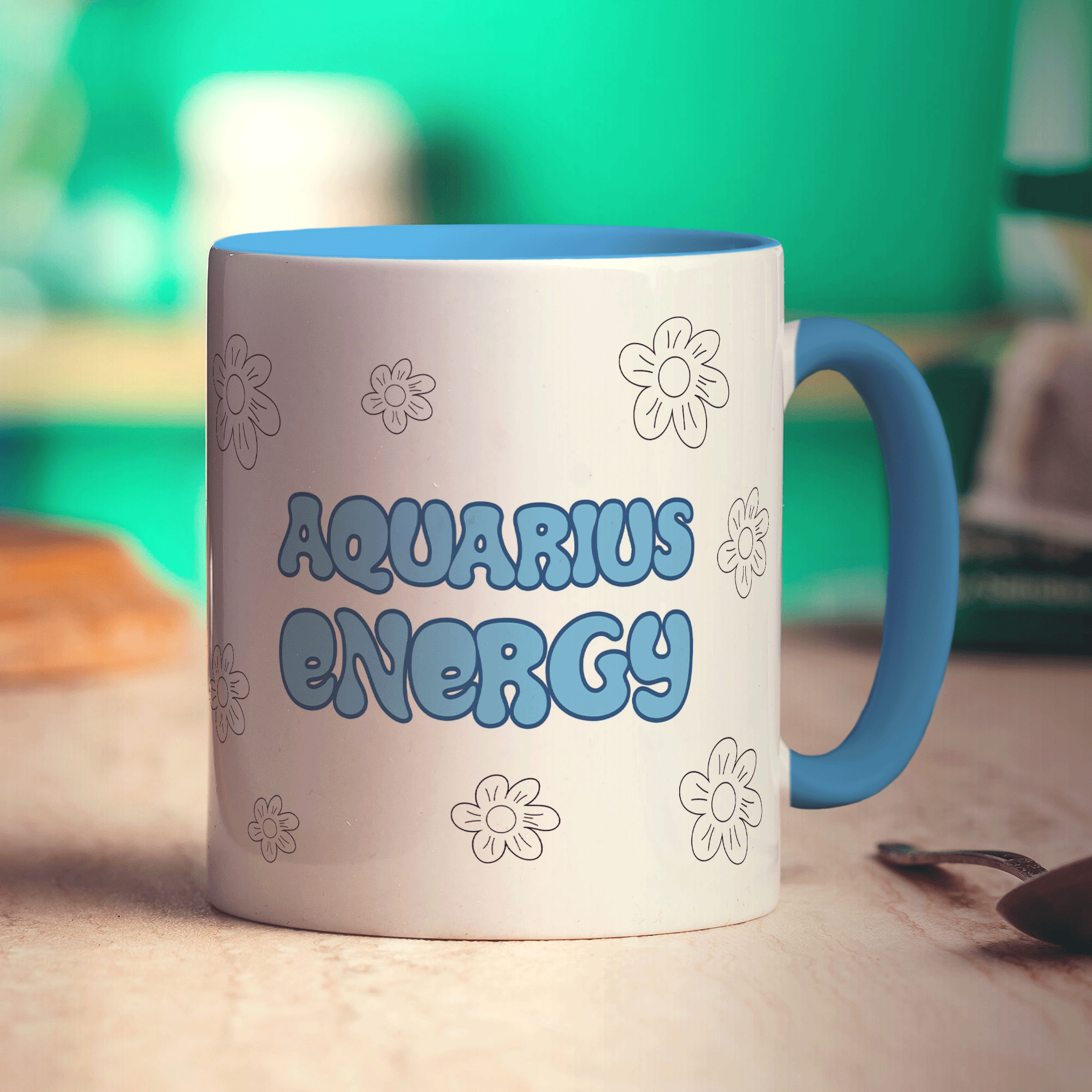 Aquarius Energy Star Sign  Mug