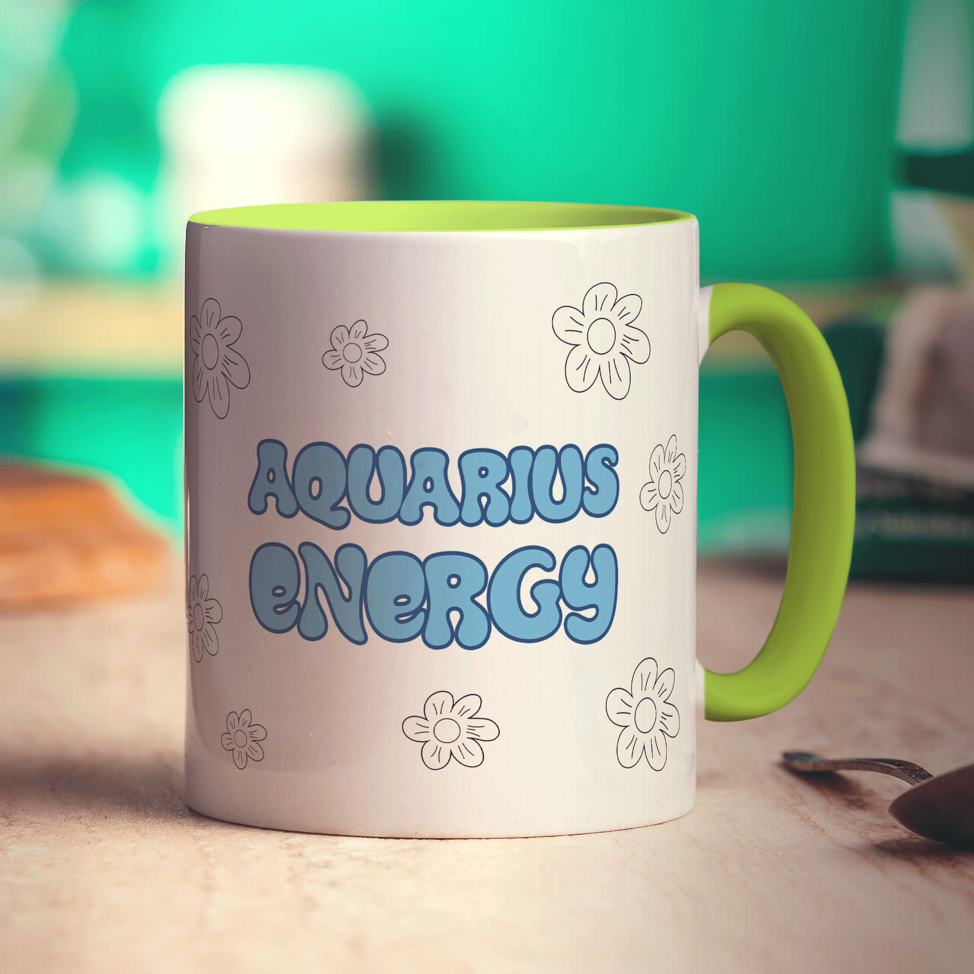 Aquarius Energy Star Sign  Mug