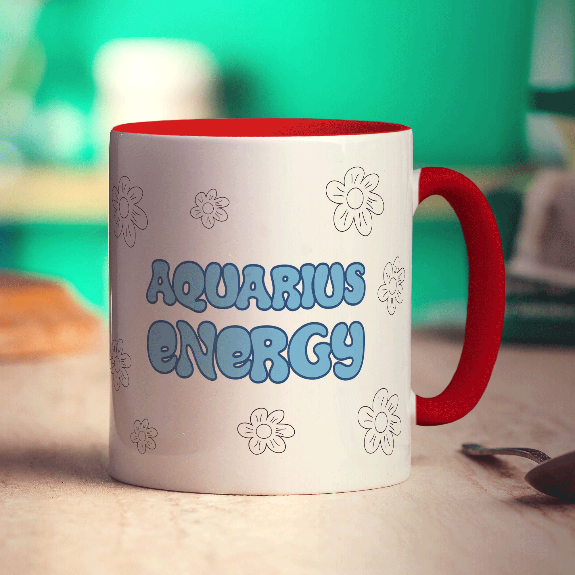 Aquarius Energy Star Sign  Mug