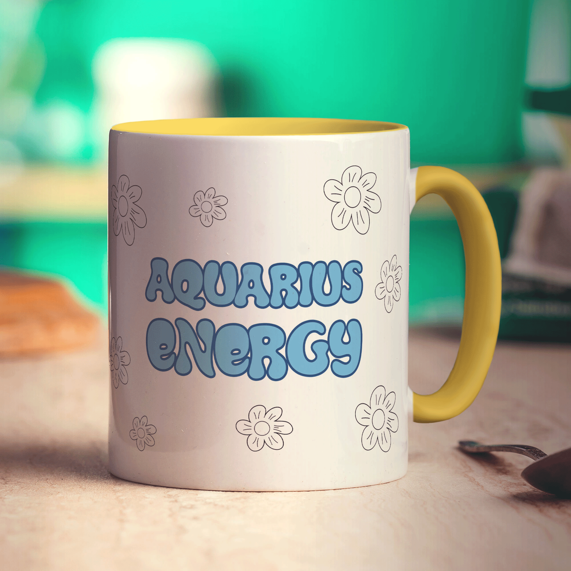 Aquarius Energy Star Sign  Mug