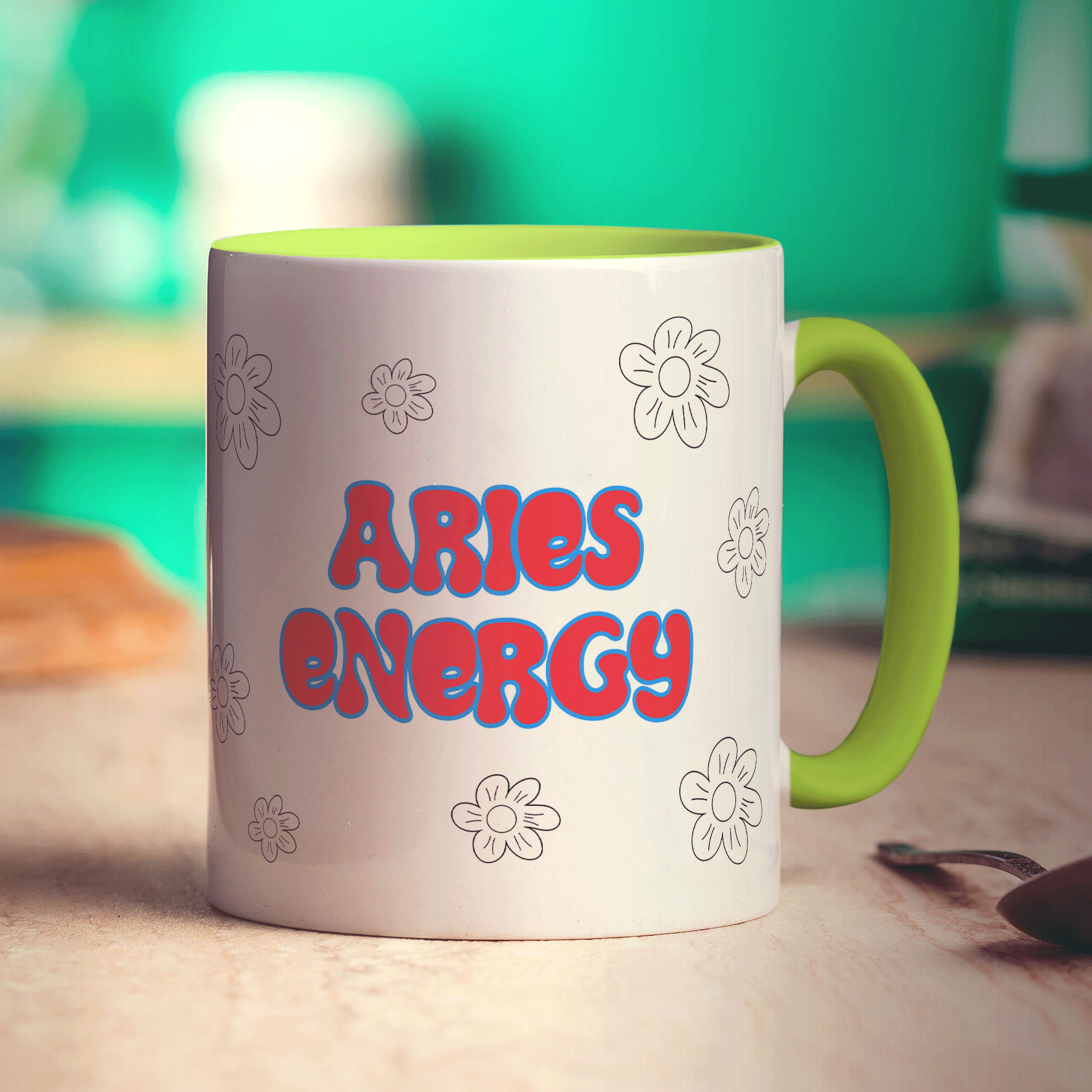 Aries Energy Star Sign Mug