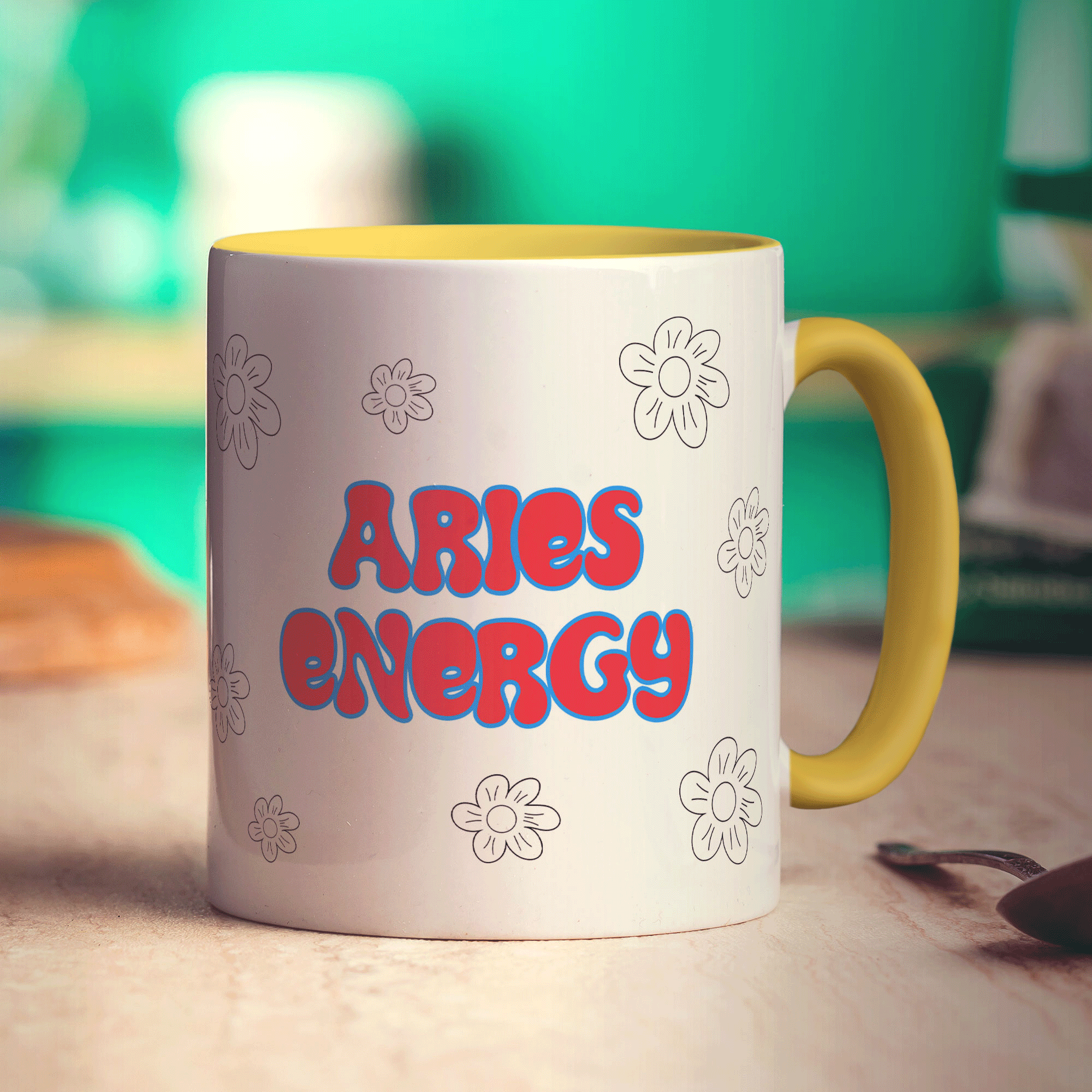 Aries Energy Star Sign Mug