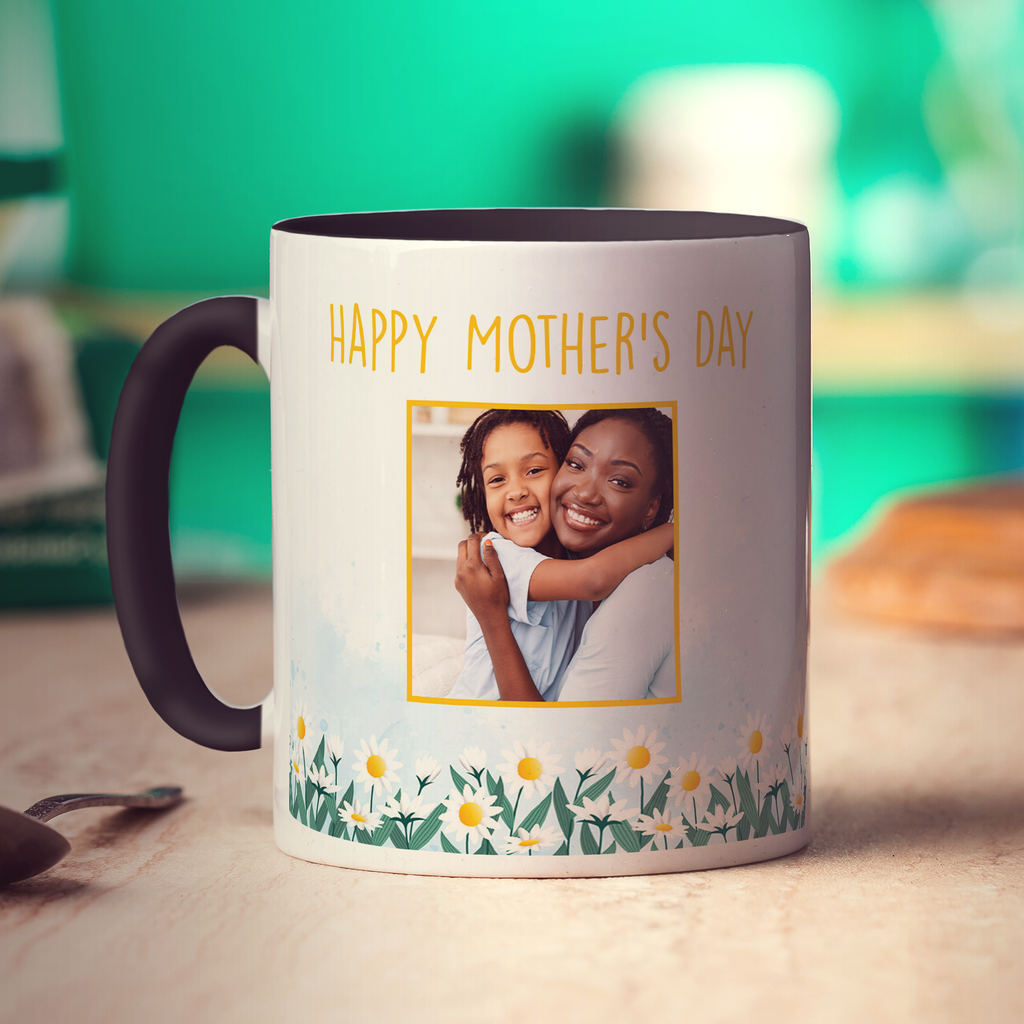 Mother's Day Flower Photo Mug
