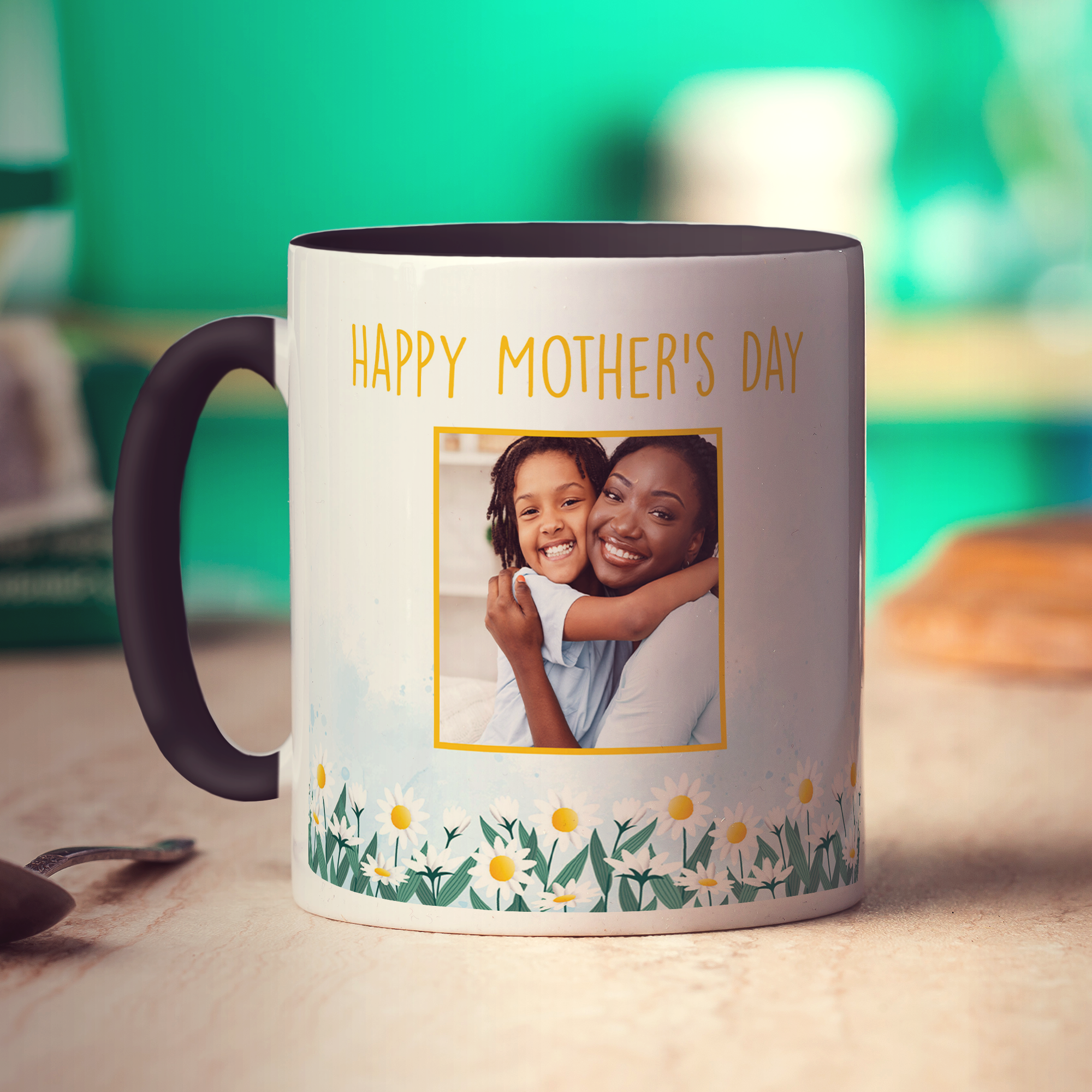 Mother's Day Flower Photo Mug