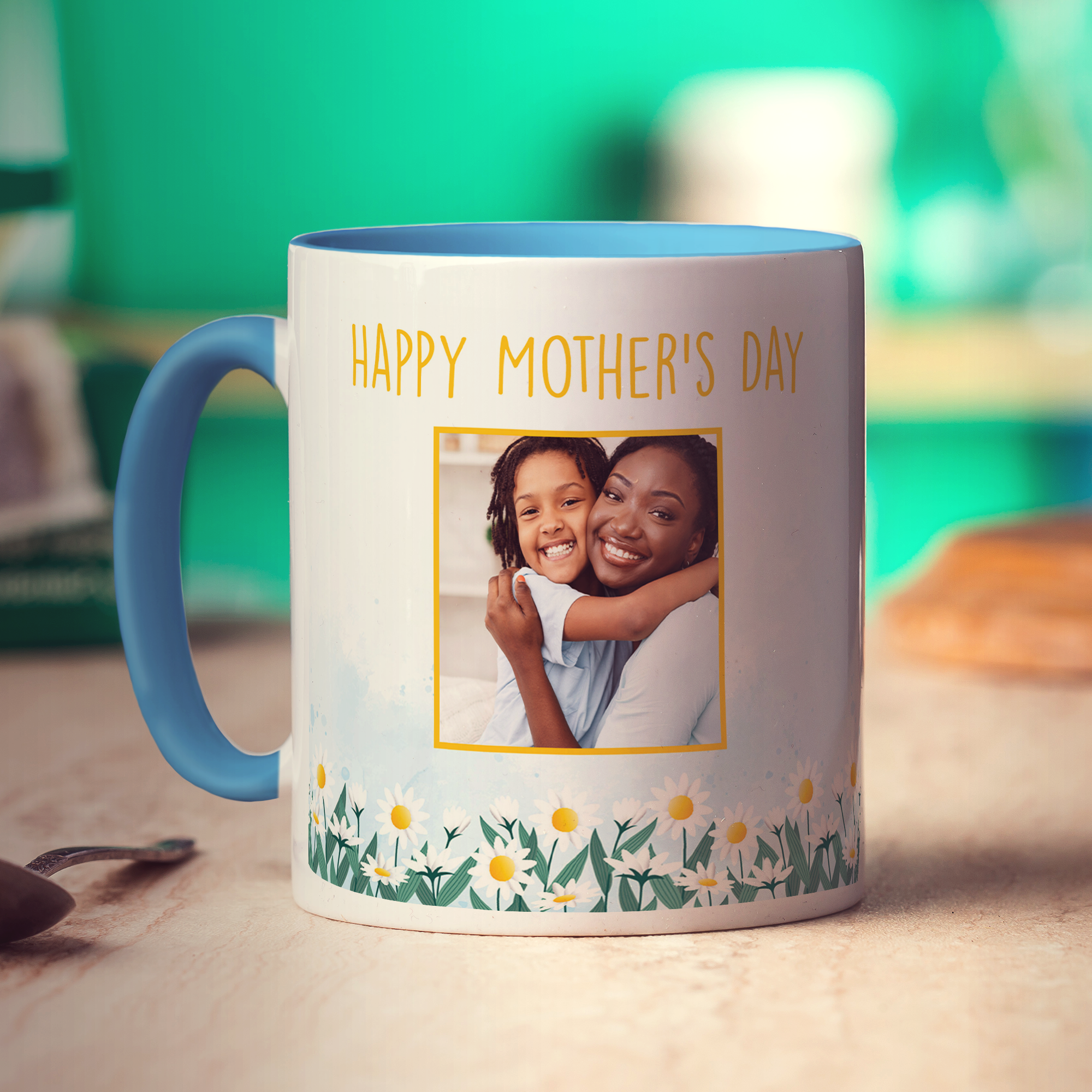 Mother's Day Flower Photo Mug