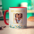Mother's Day Flower Photo Mug