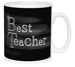 "Best Teacher" Chalkboard Style Photo Mug