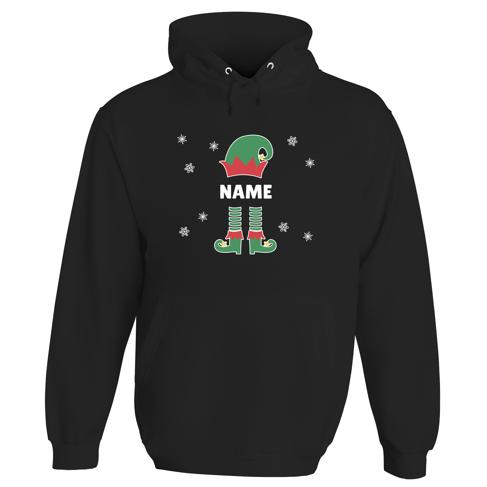 Christmas Elf Name Personalised Hoodie