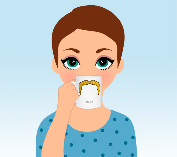 Blonde Moustache Mug