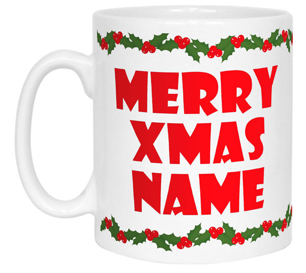 Merry Xmas Name Mug