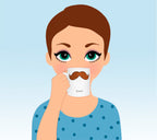 Brown Moustache Mug