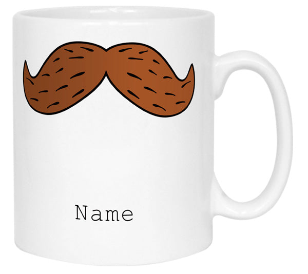 Brown Moustache Mug