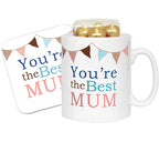 "Best Mum" Personalised Mug - Bunting Design