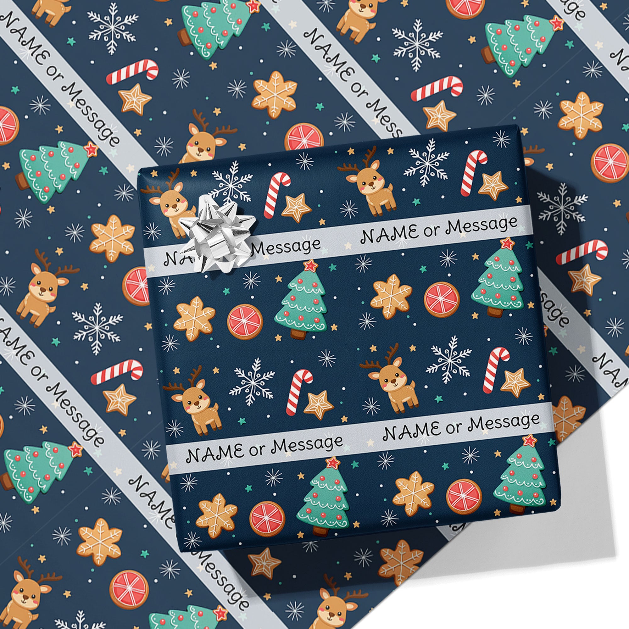 Cute Christmas Icons Wrapping Paper