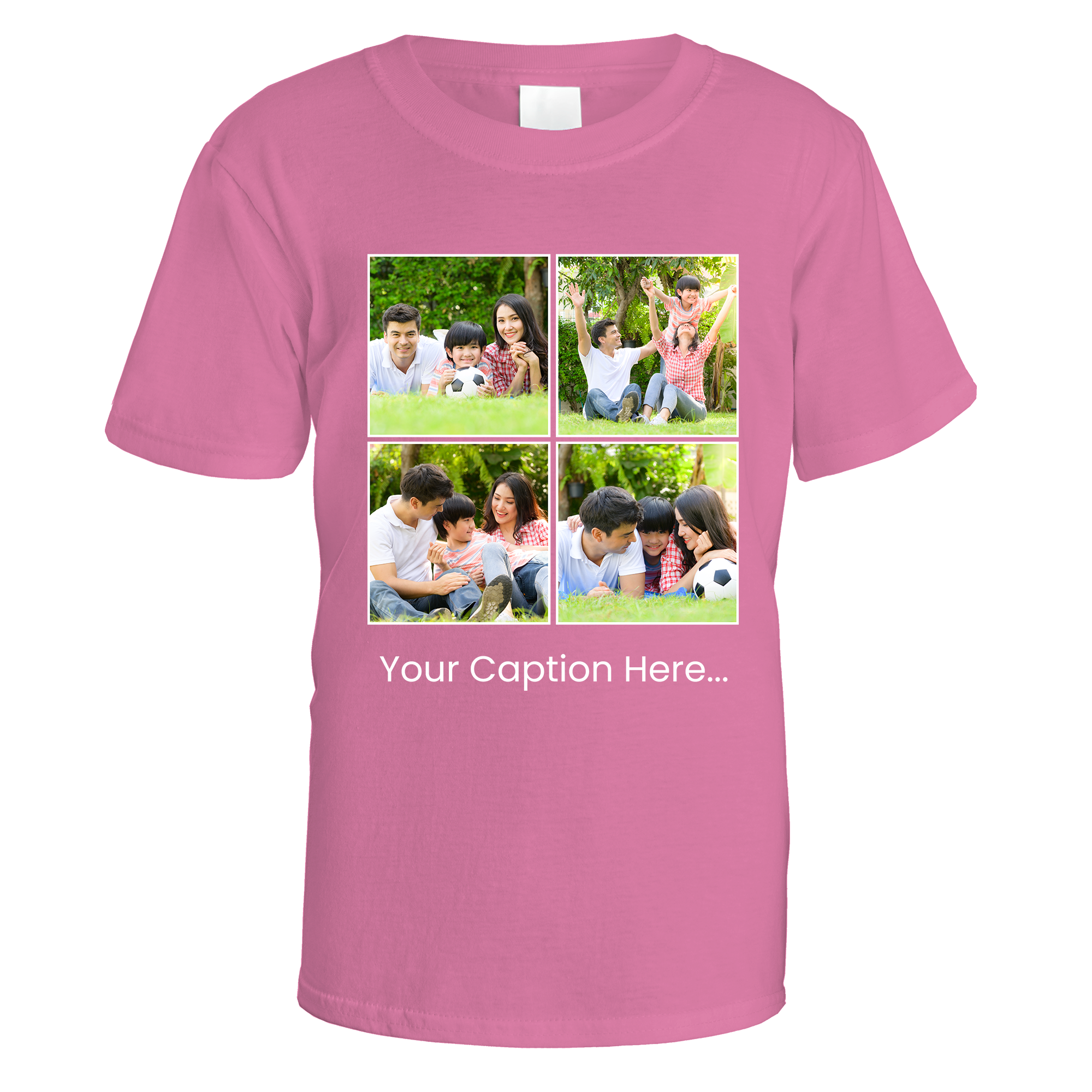 Photo Grid and Caption T-Shirt