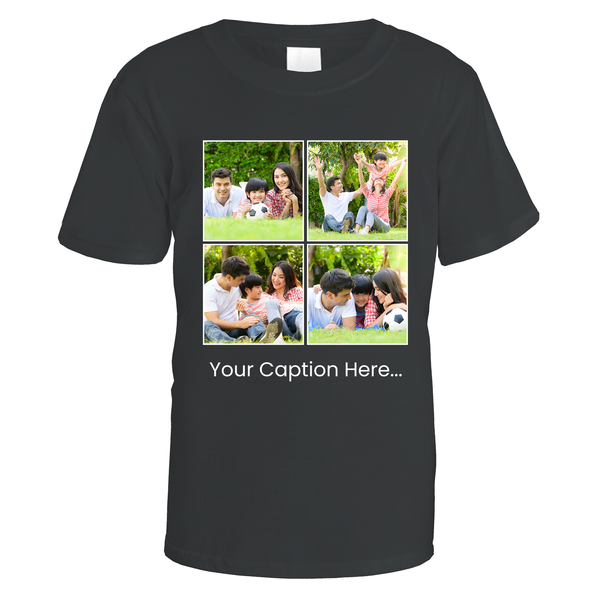 Photo Grid and Caption T-Shirt