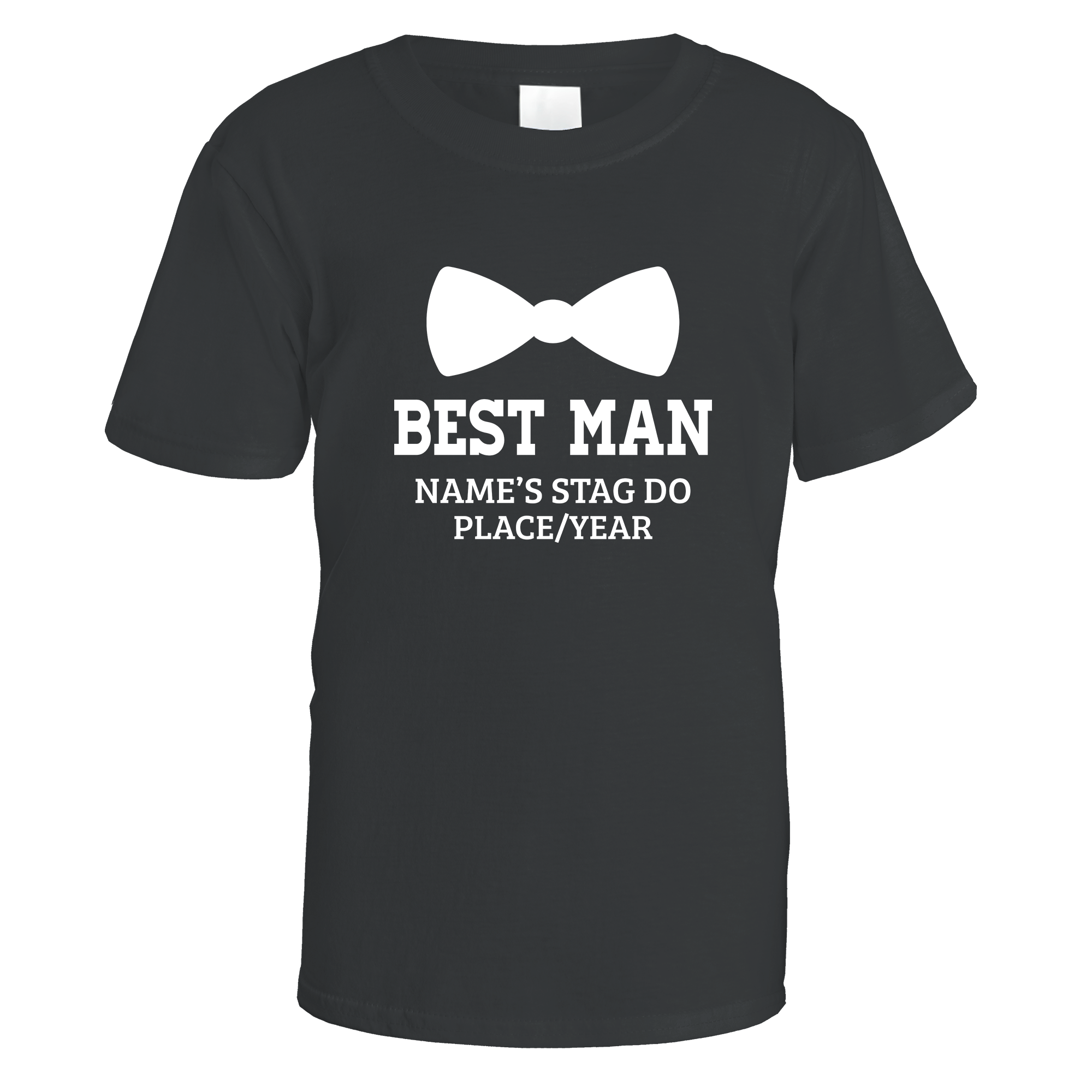 Best Man Bow Tie Stag Do T-Shirt