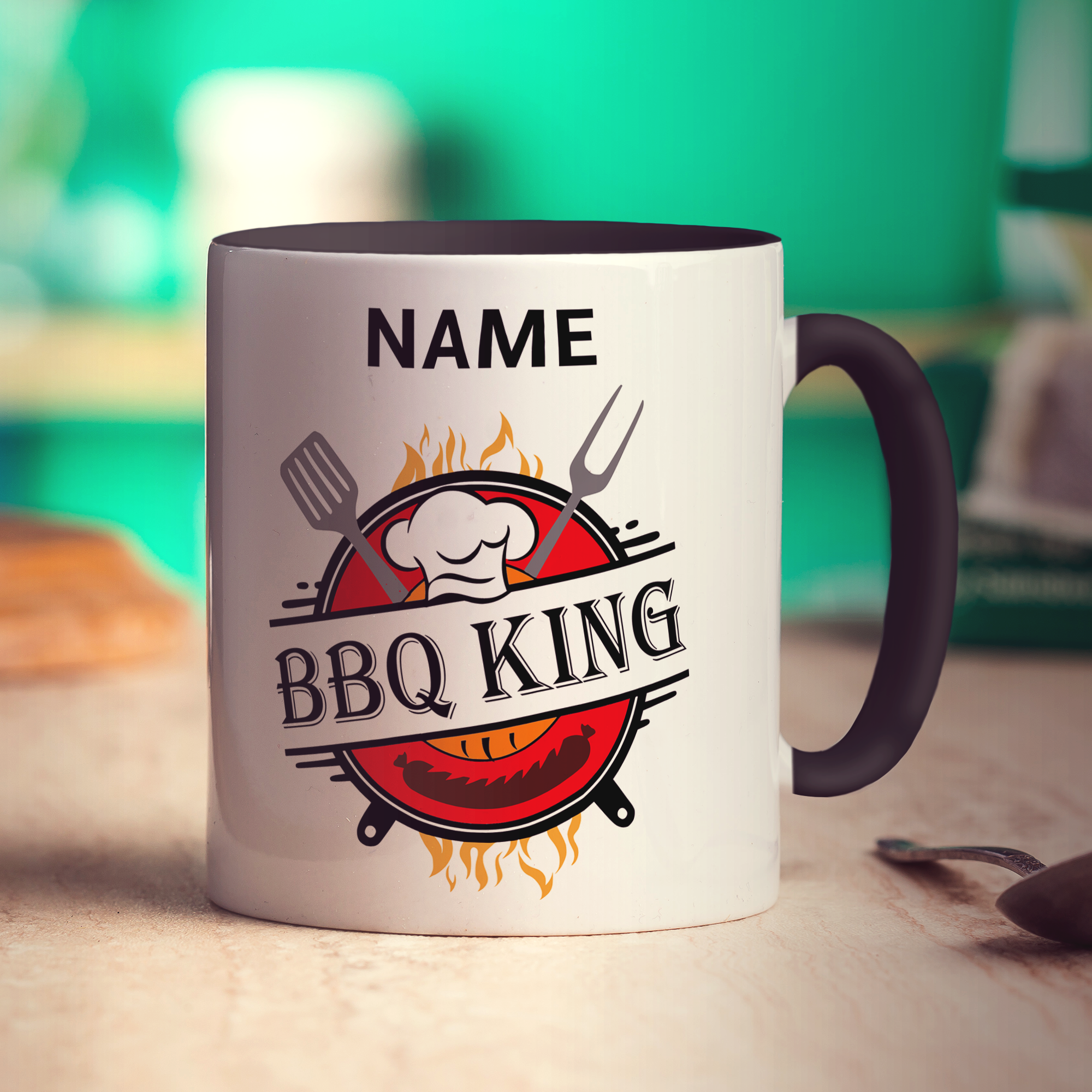 BBQ King Name Mug