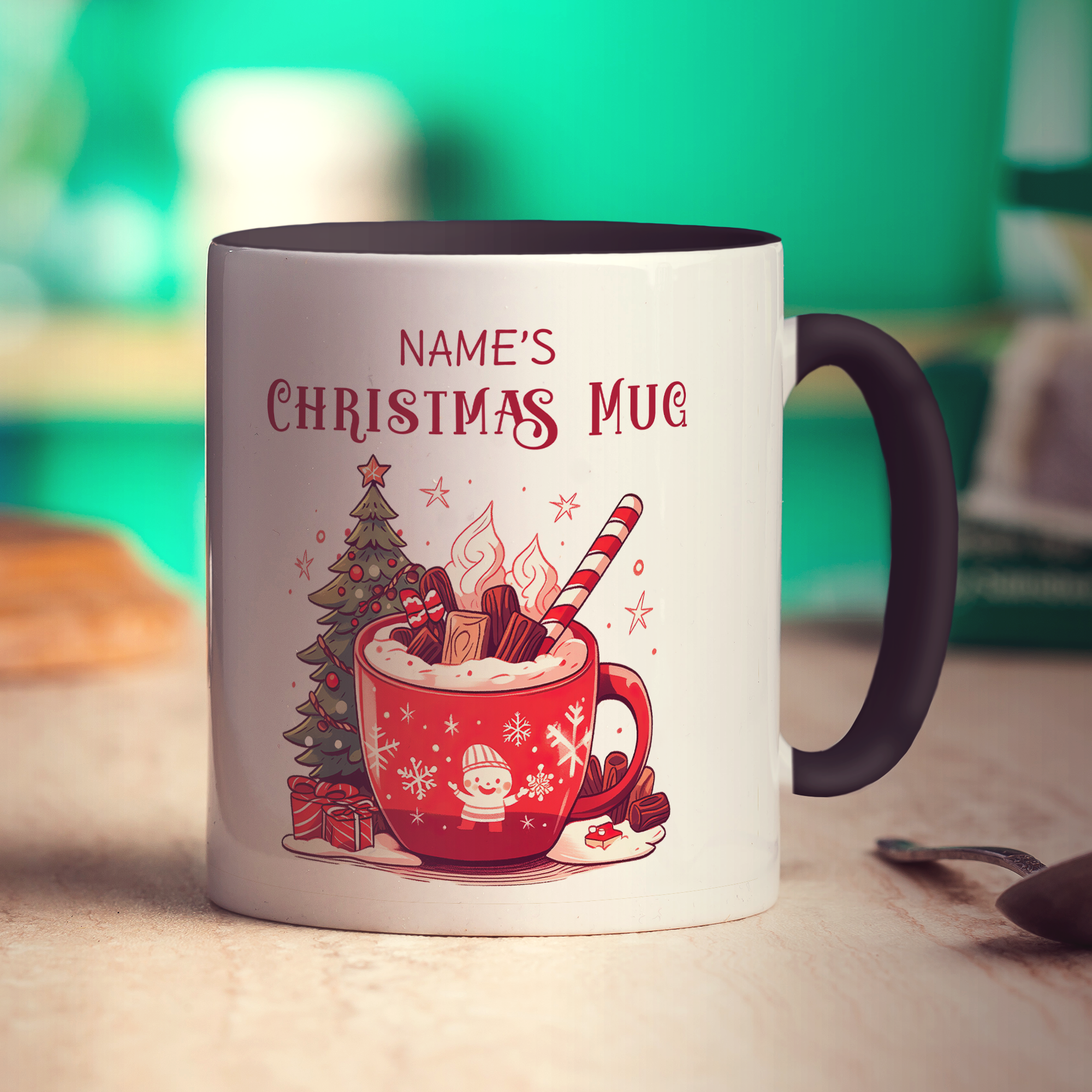 Christmas Hot Chocolate Name Mug